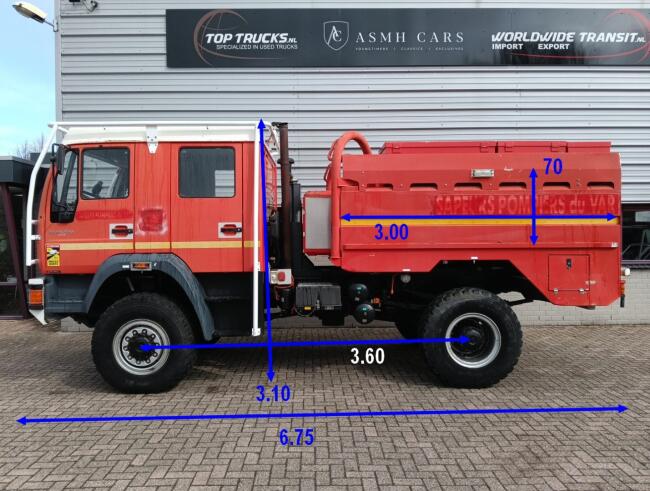MAN LE 18.220 4x4 -4.000 ltr -200 ltr Foam -Camper -Fire, Brandweer, Expeditie, Rally TT 4689
