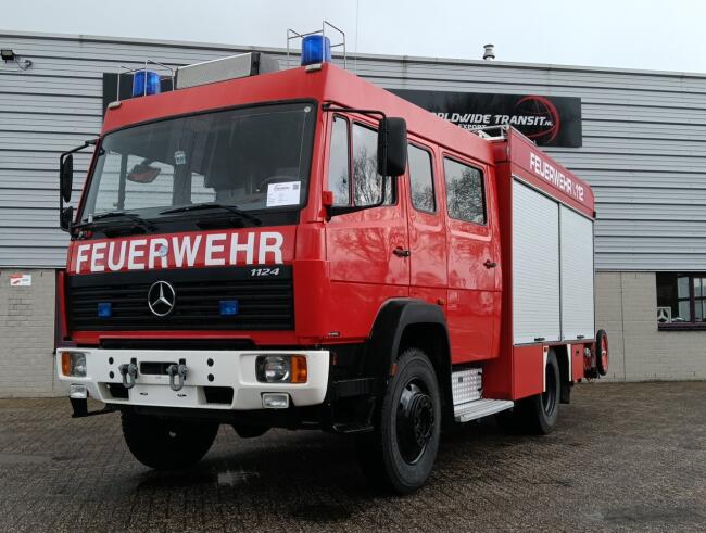 Mercedes-Benz 1124 AF 4x4 - 1.600 ltr -Brandweer, Feuerwehr, Fire brigade- Crew Cab - Expeditie, Camper TT 4729
