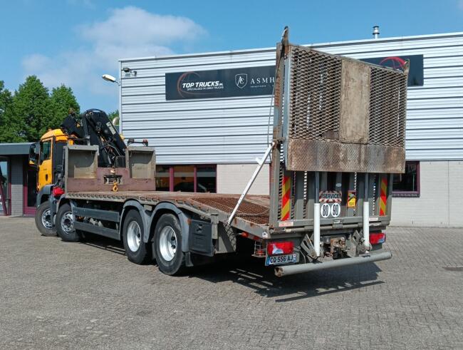 MAN TGS 35.360 8x2 - Hiab 16 TM Kraan, Machine transporter, Oprijwagen, afsleepwagen 6,27 T. lier TT 4832-B