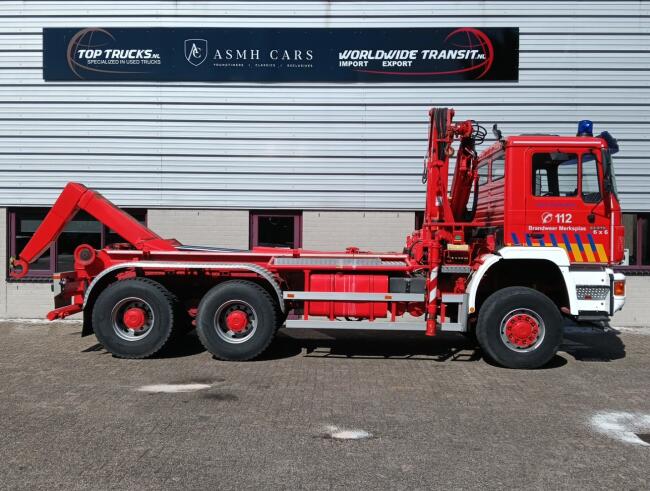 MAN 33.372 6x6 - 14TM Kraan, Crane, Kran - Haakarm, Hooklift, Abrolkipper - Big Axle - BB TT 4838-A