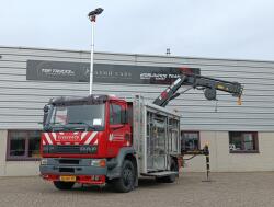 DAF 55.230 TI HIAB 8.7 TM Kraan, Crane, Kran -Brandweerwagen, Firetruck, Feuerwehr -Aggregaat, Generator TT 4922