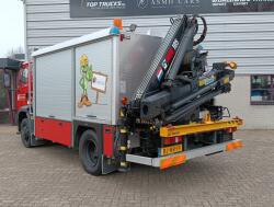 DAF 55.230 TI HIAB 8.7 TM Kraan, Crane, Kran -Brandweerwagen, Firetruck, Feuerwehr -Aggregaat, Generator TT 4922