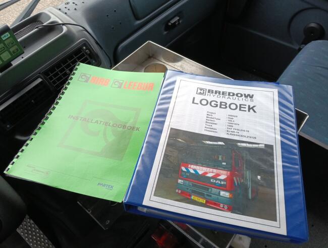 DAF 55.230 TI HIAB 8.7 TM Kraan, Crane, Kran -Brandweerwagen, Firetruck, Feuerwehr -Aggregaat, Generator TT 4922-A