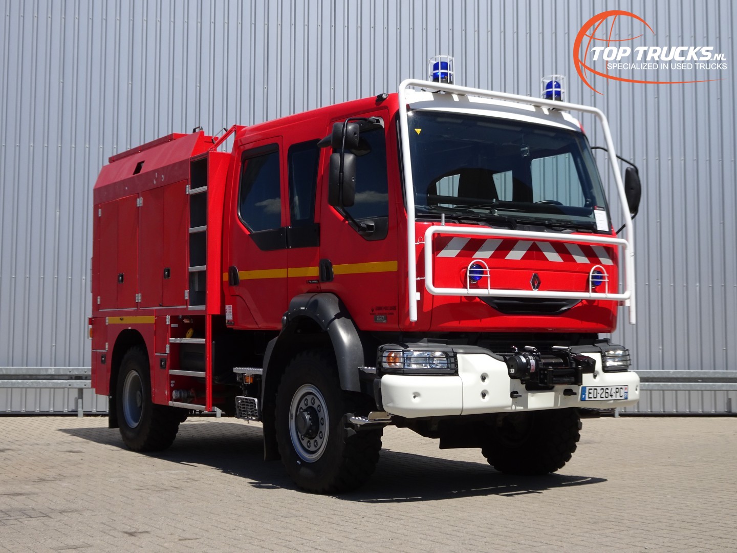 Renault Midlum 220 DCI 4x4- Feuerwehr, Fire - Doppelcabine - 3.000 ltr ...