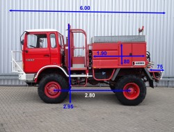 Renault 110-150 4x4 -3.000 ltr -Brandweer, Feuerwehr, Fire - 5t. Lier, Wich, Winde -, Expeditie, Camper TT 4225