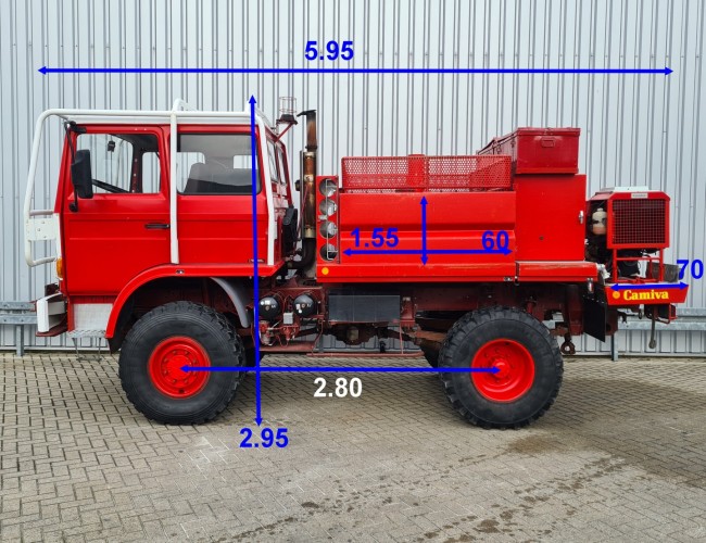 Renault 110 150 4x4 -1.500 ltr -Feuerwehr, Fire brigade - Expeditie, Camper - 5,4 t. Lier, Winch, Doppelcabine TT 4411