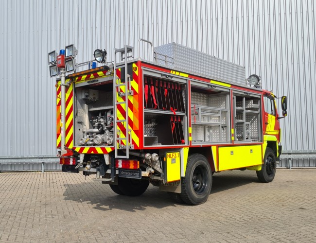 Mercedes-Benz 1124 AF 4x4 - 1.800 ltr - 600 ltr Foam -Brandweer, Feuerwehr, Fire brigade - Expeditie, Camper TT 4435