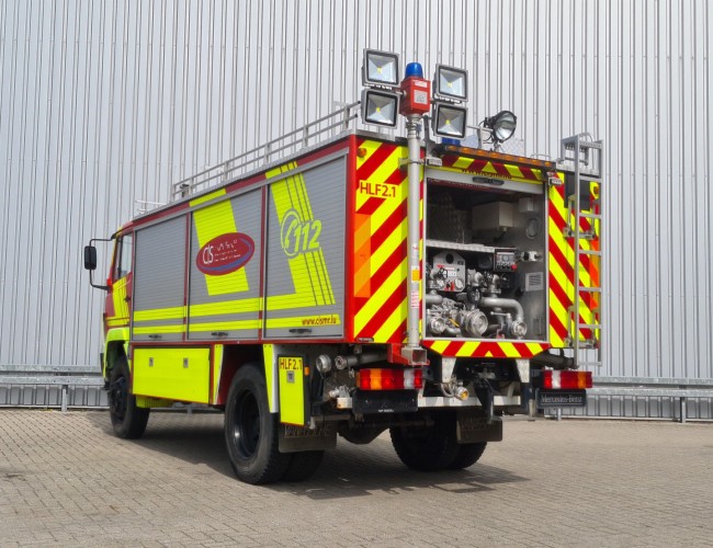 Mercedes-Benz 1124 AF 4x4 - 1.800 ltr - 600 ltr Foam -Brandweer, Feuerwehr, Fire brigade - Expeditie, Camper TT 4435