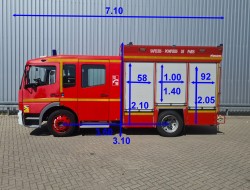 Mercedes-Benz Atego 1325 2.000 ltr -125 Foam - Brandweer, Feuerwehr, Fire truck, Crewcab, Doppelcabine TT 4490