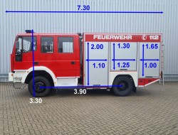 Iveco 135 E22 Eurofire 4x4 -2.400 ltr - Eurocargo - Brandweer, Feuerwehr, Fire brigade - Expeditie, Camper, DOKA TT 4615