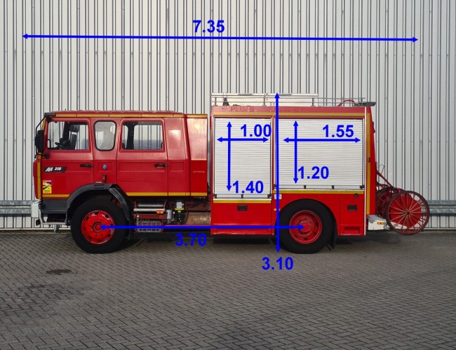 Renault M 210 Midliner 2.400 ltr -Brandweer, Feuerwehr, Fire truck - Crewcab, Doppelcabine - Rescue TT 4694