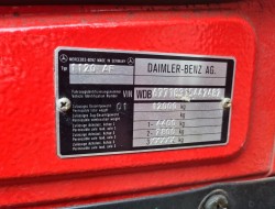 Mercedes-Benz 1120 AF 4x4 -Brandweer, Feuerwehr, Fire brigade - 1.200 ltr - Expeditie, Camper - LF 16 TT 4718