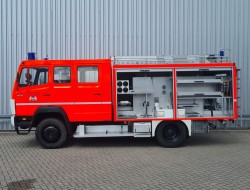 Mercedes-Benz 1120 AF 4x4 - 2.500 ltr -Brandweer, Feuerwehr, Fire brigade- Crew Cab - Expeditie, Camper, Low Gear! TT 4724