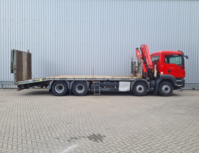 MAN TGS 35.360 8x2 - 23 TM Kraan, Machine transporter, Oprijwagen, afsleepwagen 6,2 T. lier TT 4725