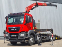 MAN TGS 35.360 8x2 - 23 TM Kraan, Machine transporter, Oprijwagen, afsleepwagen 6,2 T. lier TT 4725