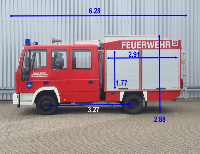 Iveco EUROCARGO 75 E 14 Eurofire 600 ltr - Brandweer, Feuerwehr, Fire truck - Crewcab, Doppelcabine TT 4726