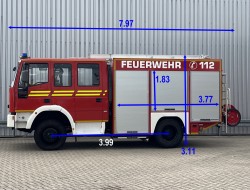 Iveco 135 E22 Eurofire 4x4 - 1.600 ltr -Brandweer, Feuerwehr, Fire brigade- Crew Cab - Expeditie, Camper TT 4727