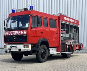 Mercedes-Benz 1124 AF 4x4 - 1.600 ltr watertank -Feuerwehr, Fire brigade- Crew Cab - Expeditie, Camper TT 4729