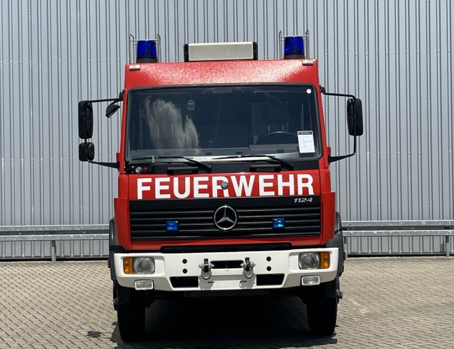 Mercedes-Benz 1124 AF 4x4 - 1.600 ltr  -Feuerwehr, Fire brigade- Crew Cab - Expeditie, Camper TT 4729