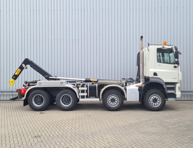 DAF CF 480 FAD 8x4 - 26t. Haakarm, Hooklift, Abrolkipper, Naafreductie, Hubreduction - Retarder TT 4738