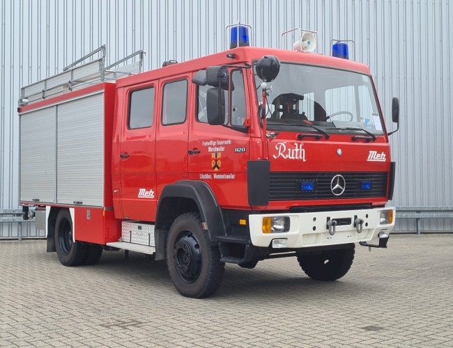 Mercedes-Benz 1120 4x4 - 1.200 ltr watertank -Feuerwehr, Fire brigade- Crew Cab - Expeditie, Camper TT 4740