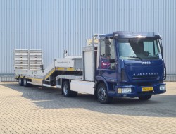 Iveco EuroCargo 90E18 21t. max Treingew, GVW,  Dieplader, Oprijwagen, Machine transporter, (BE combi) TT 4744