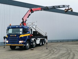 Scania P 420 8x4 - 29TM Kraan, 3 pedalen - Kipper, Retarder TT 4763