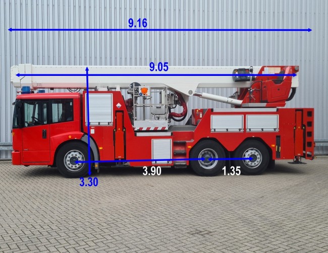 Mercedes-Benz Econic 2633 6x2 - 32 mtr. Hilton Hoogwerker, Ladderspuit, Brandweer, Spuitmonitor TT 4767