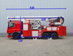 DAF CF FAN 75.360 6x2 - 34 mtr. Hilton Hoogwerker, Ladderspuit, Spuitmonitor - Brandweer TT 4768