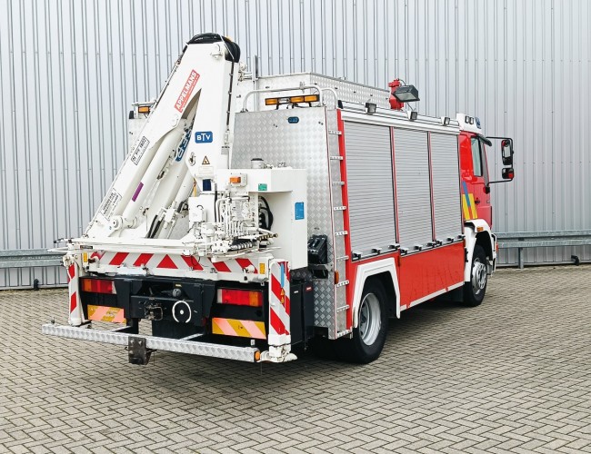 MAN 14.284 Effer 6,5 TM Crane, Kran, Fire, Feuerwehr, Material, Generator TT 4772