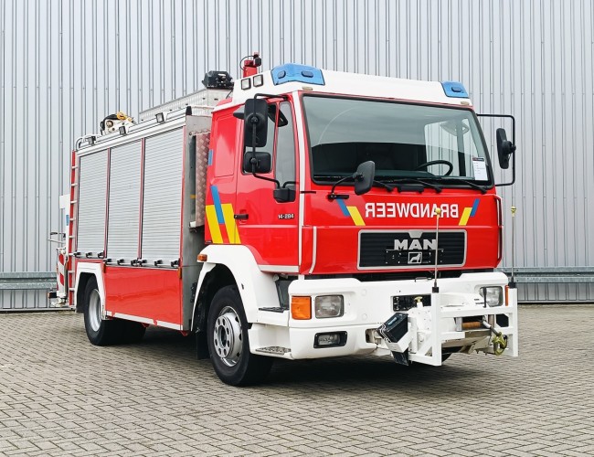 MAN 14.284 Effer 6,5 TM Crane, Kran, Fire, Feuerwehr, Material, Generator TT 4772