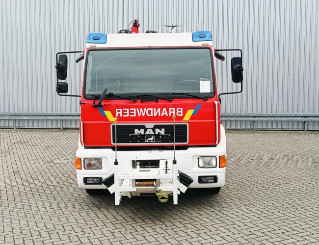 MAN 14.284 Effer 6,5 TM Crane, Kran, Fire, Feuerwehr, Material, Generator TT 4772