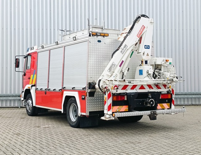 MAN 14.284 Effer 6,5 TM Crane, Kran, Fire, Feuerwehr, Material, Generator TT 4772