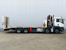 MAN TGS 35.360 8x2 - 24 TM Crane, Machine transporter, Loading ramp, towing truck 5,4 T. winch TT 4781