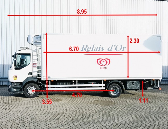 Renault D 210.12 Carrier Supra 850 MT, 2 Verdampers, Evaporators - DHollandia Laadklep, LDW, Loadlift TT 4782