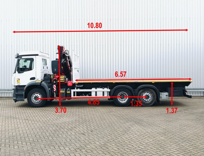 Mercedes-Benz Arocs 2535 17 TM Fassi Kraan, Crane, Kran, Grue - Afstandsbediening TT 4795