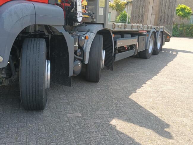 MAN TGS 35.360 8x2 - Fassi 23TM Kraan, Machine transporter, Oprijwagen, afsleepwagen 6.2T. lier TT 4842