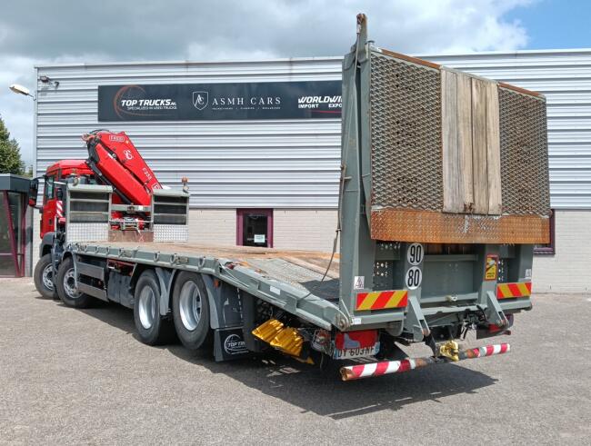 MAN TGS 35.360 8x2 - Fassi 23TM Kraan, Machine transporter, Oprijwagen, afsleepwagen 6.2T. lier TT 4849
