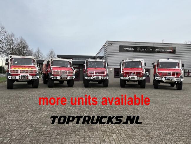 Unimog U 5000 Mercedes Benz -4x4 - (type 437.4) 4000 ltr -Lier, Winch -Feuerwehr Doppelkabine,Uberrollkafig - Camiva TT 4853