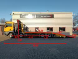 MAN TGS 35.420 8x2 - Fassi 29TM Kraan, Machine transporter, Oprijwagen, afsleepwagen 7.2T. lier TT 4882