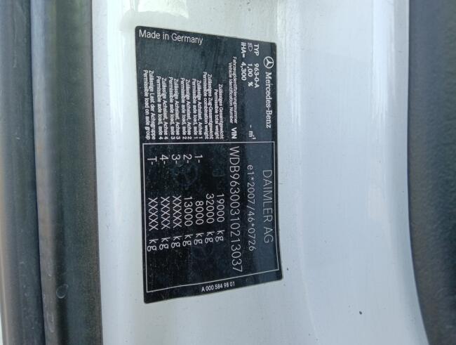 Mercedes-Benz Antos 1830 DHollandia Laadklep, Loadlift 1.500 kg, TT 4884