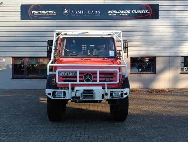 Unimog U 5000 Mercedes Benz -4x4 - (type 437.4) 4000 ltr -Lier, Winch -Feuerwehr Doppelkabine,Uberrollkafig - Camiva TT 4891