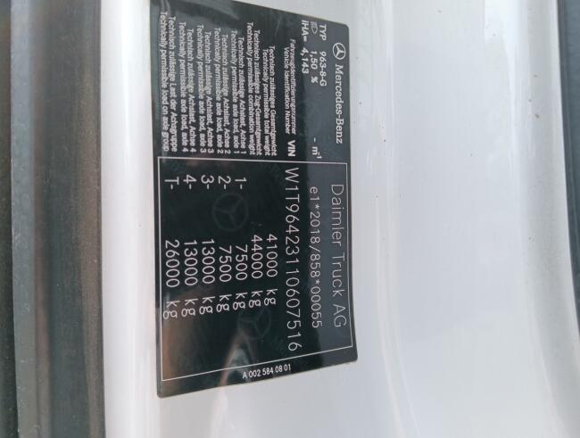 Mercedes-Benz Arocs 4146 8x4 Palfinger 24t. Haakarm, Hooklift, Abrolkipper -Euro 6 E -Mirrorcams -Navigatie -Clima TT 4926