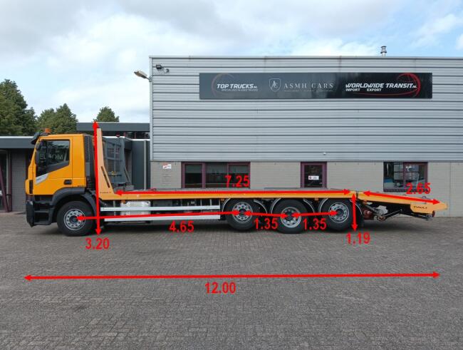 Iveco STRALIS S 420 8x2 -Machinetransporter, Oprijwagen, Retarder, Airco, Stuurassen TT 4937