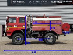 Renault M 210 Midliner 4x4 - Brandweer, Feuerwehr, Fire brigade -3.500 ltr watertank - Expeditie, Camper, Telma Brake TT 4947