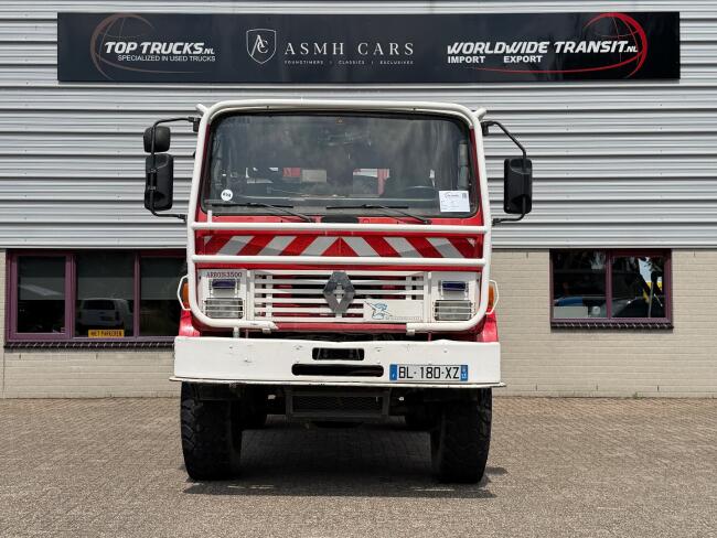 Renault M 210 Midliner 4x4 - Brandweer, Feuerwehr, Fire brigade -3.500 ltr watertank - Expeditie, Camper, Telma Brake TT 4947