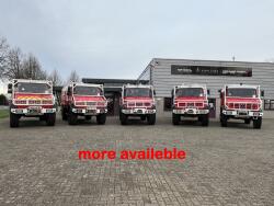 Mercedes-Benz Unimog U 5000 4x4 - (type 437.4) 4000 ltr -Lier, Winch -Feuerwehr Doppelkabine,Uberrollkafig - Camiva - Expeditievoertuig, Camper TT 4949