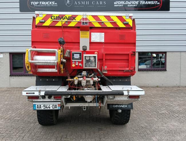 Mercedes-Benz Unimog U 5000 4x4 - (type 437.4) 3.900 ltr - Hydraulische Lier, Winch -Feuerwehr Doppelkabine,Uberrollkafig TT 4950