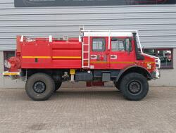Mercedes-Benz Unimog U 5000 4x4 - (type 437.4) 4000 ltr -Lier, Winch -Feuerwehr Doppelkabine,Uberrollkafig TT 4951
