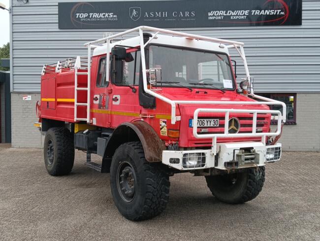 Mercedes-Benz Unimog U 5000 4x4 - (type 437.4) 4000 ltr -Lier, Winch -Feuerwehr Doppelkabine,Uberrollkafig TT 4951